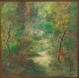 Giancarlo Frezzolini, Dentro Il Bosco, oil on canvas