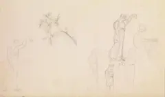 Studi Di Figure by Giovanni Costa, pencil on paper, offered Dec 2020