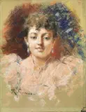 Roberto Fontana, Ritratto Di Fanciulla Sorridente