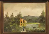 Giuseppe Salvati, Barca, oil on compensato