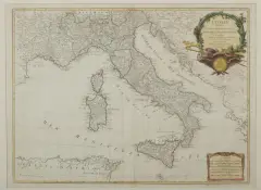 L'Italie by Paolo Santini, incisione, offered Oct 2020