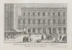 Procuratie Nove In Piazza Di S. Marco by Luca Carlevarijs, incisione, offered Oct 2020