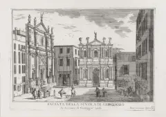 Faciata Della Scvola Di S. Teodoro by Luca Carlevarijs, incisione, offered Oct 2020