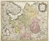 Matthäus Seutter, Mappa Imperii Moscovitici, incisione