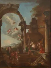 Adorazione Dei Magi by Francesco Pannini, oil on canvas, offered Sep 2020