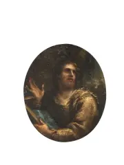 Santo by Francesco Solimena, oil on rame, offered Sep 2020