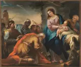 Mariano Rossi, Adorazione Dei Magi, oil on canvas