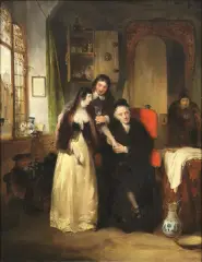 Ary Scheffer, Visita Dal Medico, oil on panel