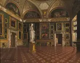 Francesco Maestosi, Interno Di Palazzo Pitti, oil on canvas