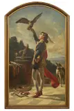 Carlo Felice Biscarra, Il Falconiere, oil on canvas