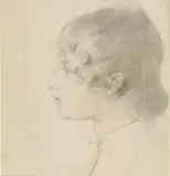 Giovanni Costa, Profilo Di Giovane, pencil nera on paper