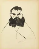 Il Balena by Lorenzo Viani, ink on paper, offered Sep 2020