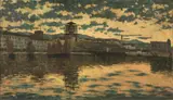 Emanuel Vidović, Veduta Del Porto Di Spalato, oil on canvas