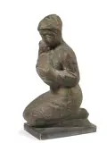 Giannetto Mannucci, Donna Con Agnellino 1974, bronze