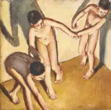 Francesco Camarda, Riverbero, oil on panel