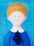 Fanciullo by Antonio Bueno, oil on faesite cm, offered Jul 2020