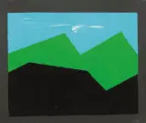 Franco Angeli, Verde Primavera 1975, oil on canvas cm