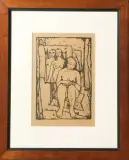 Felice Casorati, Figure femminili, lithograph cm
