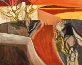 Luigi Guerricchio, Senza titolo 1966, oil on canvas cm