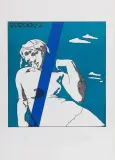 Tano Festa, Dedicato a, lithograph cm