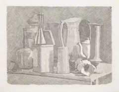 Untitled by Giorgio Morandi, Grande natura morta con caffettiera, offered Jul 2020