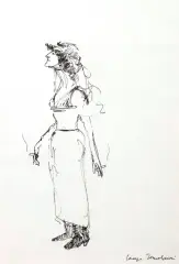 Untitled by Lorenzo Tornabuoni, senza titolo chian on paper, offered Jul 2020
