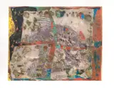 Osvaldo Spagnulo, Parte di frammento, mixed media on paper bruciata