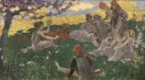 Luigi Conconi, I Novellieri, oil on canvas