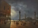 Giuseppe Canella, Notturno In Piazzetta San Marco