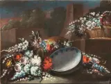 Francesco Lavagna, Composizioni Floreali All'Aperto, coppia di dipinti