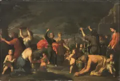 La Caduta Della Manna by Raffaello Vanni, oil on canvas, offered Mar 2020