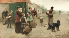 La Lettera by John Frederick Taylor, oil on canvas, offered Mar 2020