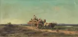 Achille Vertunni, In Campagna, oil on canvas