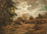 Antonio Fontanesi, Pascolo A Creys, oil on canvas