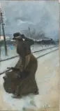 Ruggero Panerai, Figura Femminile Lungo La Ferrovia