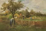 Emilio Borsa, Campagna Monzese, oil on canvas
