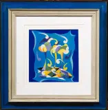 Primo Cimeraso, Motivo Futurista Di Giardino Futurista, oil on paper