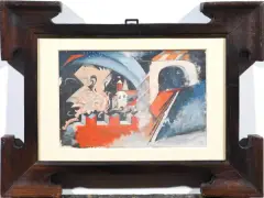 Elena Tampuci, Bozzetto Scenografico, watercolour on paper