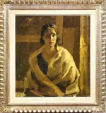 Giulio Salti, L'Incinta, oil on panel