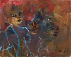 Teste by Mino Maccari, oil on canvas cm, offered Dec 2019