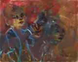 Teste by Mino Maccari, oil on canvas cm, offered Dec 2019
