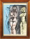 Bruno Cassinari, Senza titolo, pastelli on paper cm