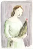 Donna con gallo by Domenico Purificato, offered Dec 2019