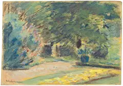 Wannseegarten by Max Liebermann, Um 1920, Pastell auf Papier, sold May 2008