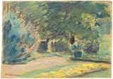 Max Liebermann, Wannseegarten, Um 1920, Pastell auf Papier