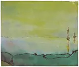 Nordseeabend by Emil Nolde, Um 1935, Aquarell und Tuschfeder auf Japan, sold Nov 2007