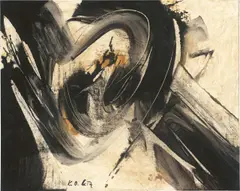 Karl Otto Götz, Werla, 1973, Mischtechnik auf Leinwand