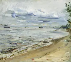 Max Slevogt, Elbe bei Teufelsbrück (Hamburg), 1929, Öl auf Leinwand