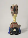 Lothar Fischer, König Ubu II, 1963, Terrakotta, bemalt
