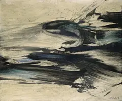 Karl Otto Götz, Vedö, 1958, Öl auf Leinwand